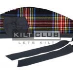 Stewart Black Tartan Cap