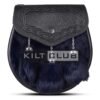 Blue Rabbit Fur Semi Dress Sporran
