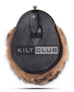 Brass Stag Head Coyote Fur Sporran - Image 4