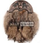Bronze Highland Cow Coyote Fur Sporran