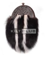 Bronze Thistle Skunk Fur Full Dress Sporran - Image 2