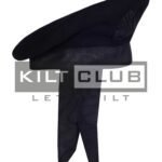 Black Wool Plain Balmoral Cap