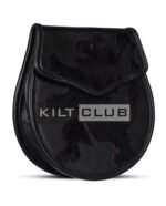 Rampant Lion Black Leather Day Sporran - Image 2