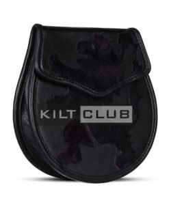 Alternative view of Rampant Lion Black Leather Day Sporran