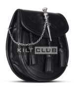 Black Leather Pin Lock Embossed - Image 3