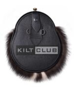 Brass Thistle Skunk Fur Sporran - Image 2