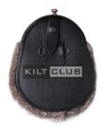 Bronze Highland Cow Brown Rabbit Fur Sporran - Image 2