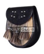 Celtic Knots Embossed Seal Fur Semi Dress Sporran - Image 2