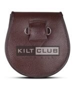 Plain Brown Leather Day Sporran - Image 2