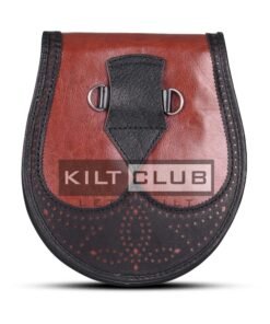 Alternative view of Red Black Two Tone Day Sporran