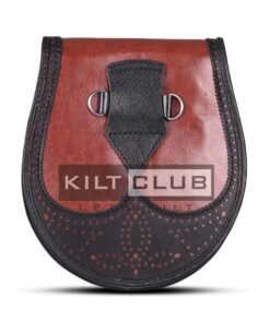 Alternative view of Red Black Two Tone Day Sporran