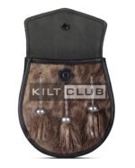 Brown Seal Fur Semi Dress Sporran - Image 4