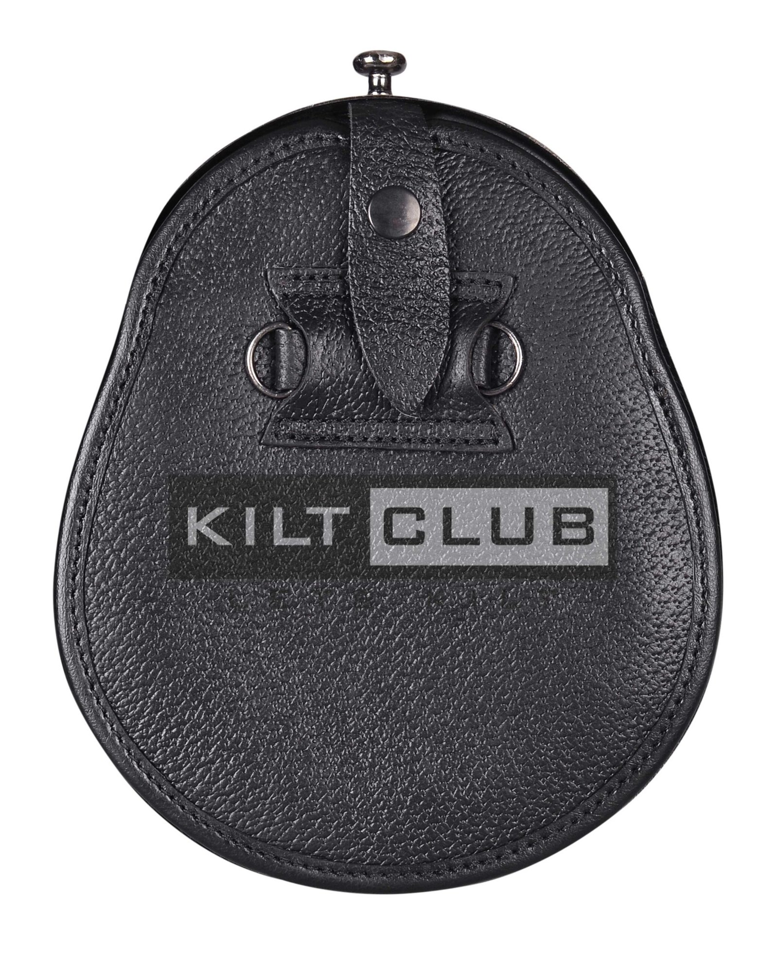 Nickle Brushed Thistle Black Seal Fur Full Dress Sporran - Image 4