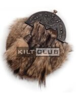 Bronze Thistle Coyote Fur Full Dress Sporran - Image 3