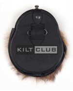 Nickle Brushed Highland Cow Coyote Fur Full Dress Sporran - Image 4