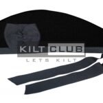 Solid Black Tartan Cap