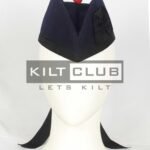 Plain Navy Blue Wool Cap