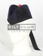 Plain Navy Blue Wool Cap - Image 3