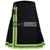 Black Cotton Fire Department Utility Kilt