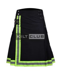 Black Cotton Fire Department Utility Kilt
