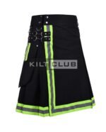 Black Cotton Fire Department Utility Kilt - Image 2
