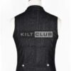 Black Denim Gothic Waistcoat