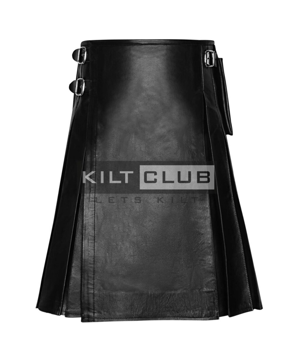 Black Leather Gothic Kilt