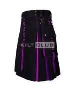 Black & Purple Hybrid Halloween Kilt - Image 2
