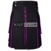 Black & Purple Hybrid Halloween Kilt