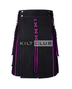 Black & Purple Hybrid Halloween Kilt