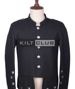 Black Serge Wook Kenmore Doublet Jacket