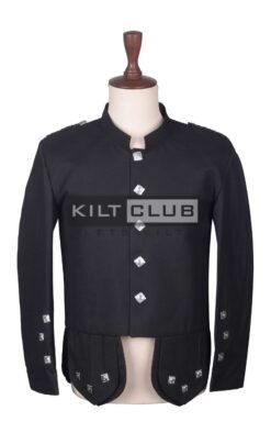 Black Serge Wook Kenmore Doublet Jacket