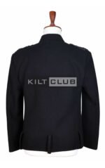 Black Serge Wool Montrose Doublet Jacket - Image 2