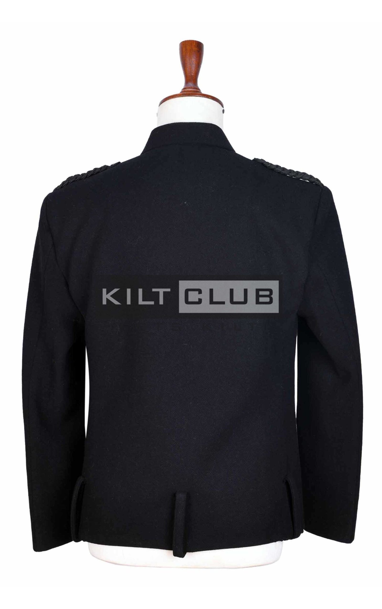 Black Serge Wool Montrose Doublet Jacket - Image 2