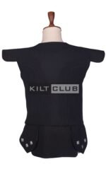 Black Serge Wool Scottish Chieftain Waistcoat - Image 4