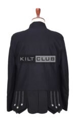 Black Serge Wool Sheriffmuir Waistcoat - Image 2