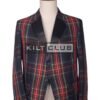 Black Stewart Tartan Blazer Jacket