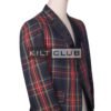 Black Stewart Tartan Blazer Jacket