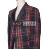 Black Stewart Tartan Blazer Jacket