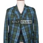 Black Stewart Tartan Scottish Jacket