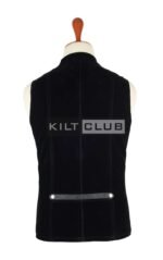 Black Velvet Cyber Goth Waistcoat - Image 3