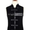 Black Velvet Cyber Goth Waistcoat