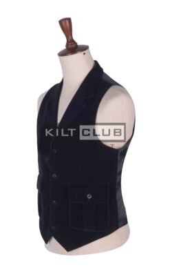 Alternative view of Black Velvet Waistcoat