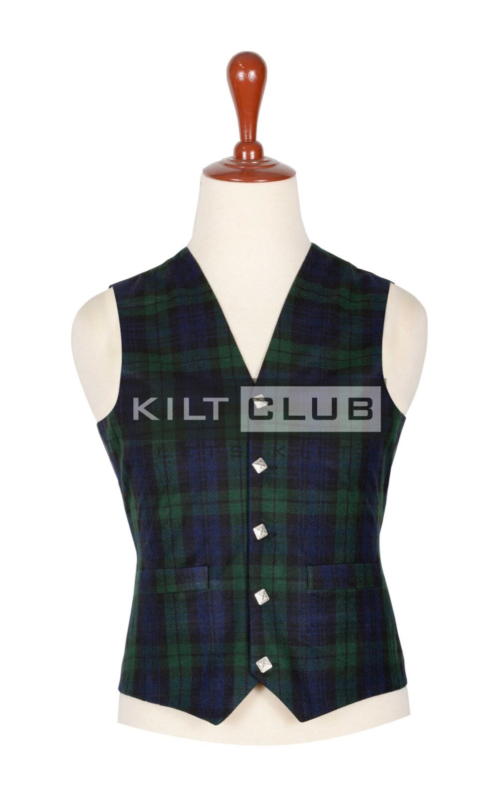 Black Watch Tartan Waistcoat