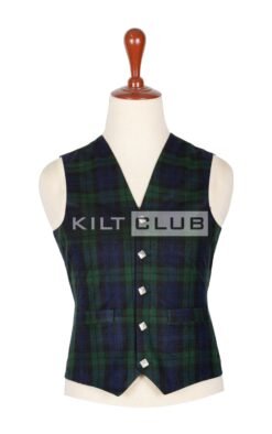 Black Watch Tartan Waistcoat
