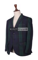 Black Watch Tartan Blazer Jacket - Image 3
