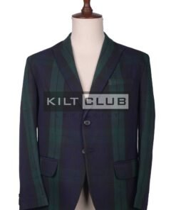 Black Watch Tartan Blazer Jacket