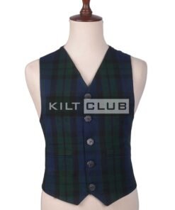 Black Watch Tartan Scottish Waistcoat