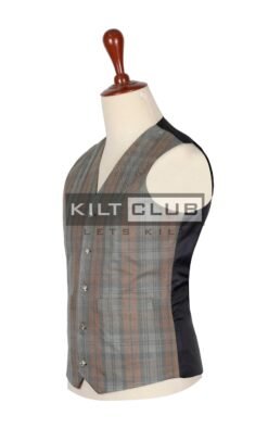 Alternative view of Black Watch Weathered Tartan Argyll Vest
