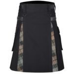 Black Watch Weathered Cotton Hybrid Utility Kilt